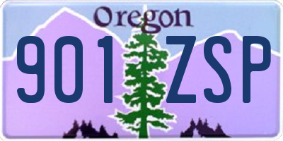 OR license plate 901ZSP