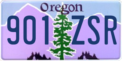 OR license plate 901ZSR