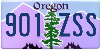 OR license plate 901ZSS