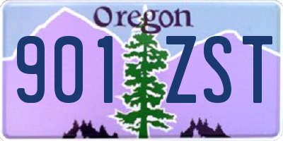 OR license plate 901ZST