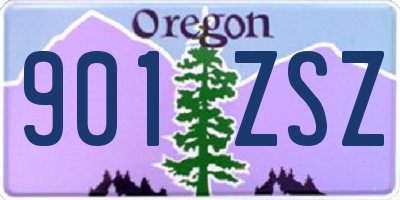 OR license plate 901ZSZ