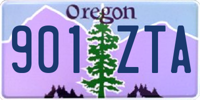 OR license plate 901ZTA