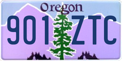 OR license plate 901ZTC