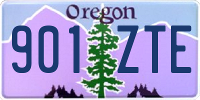 OR license plate 901ZTE