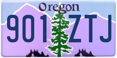 OR license plate 901ZTJ