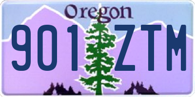 OR license plate 901ZTM