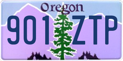 OR license plate 901ZTP