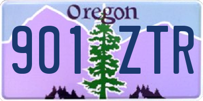 OR license plate 901ZTR