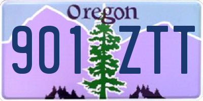 OR license plate 901ZTT