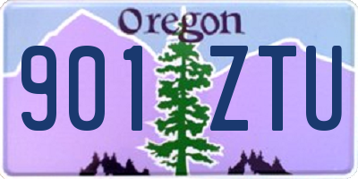 OR license plate 901ZTU