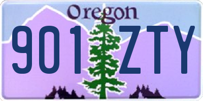 OR license plate 901ZTY