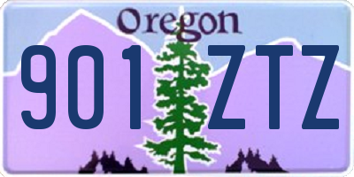 OR license plate 901ZTZ