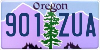 OR license plate 901ZUA
