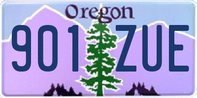 OR license plate 901ZUE