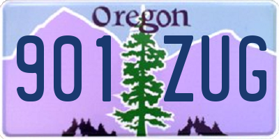 OR license plate 901ZUG