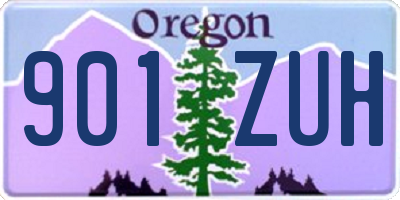 OR license plate 901ZUH