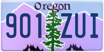 OR license plate 901ZUI
