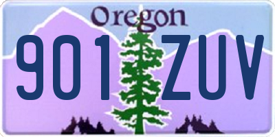 OR license plate 901ZUV
