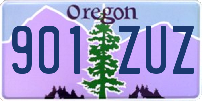 OR license plate 901ZUZ