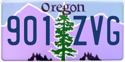 OR license plate 901ZVG