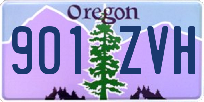 OR license plate 901ZVH