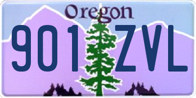 OR license plate 901ZVL