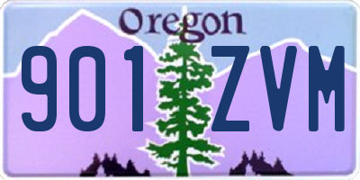 OR license plate 901ZVM