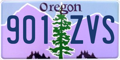 OR license plate 901ZVS