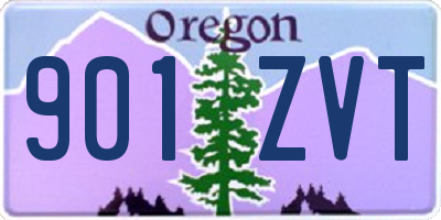 OR license plate 901ZVT