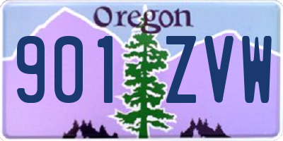 OR license plate 901ZVW