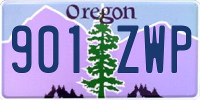 OR license plate 901ZWP