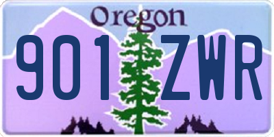 OR license plate 901ZWR