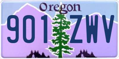 OR license plate 901ZWV