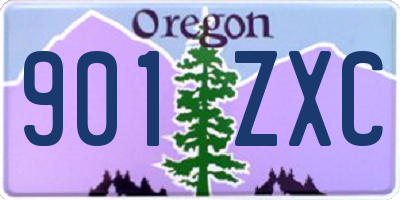 OR license plate 901ZXC