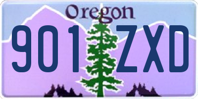 OR license plate 901ZXD