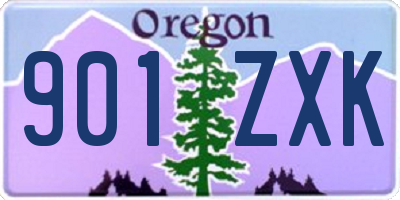 OR license plate 901ZXK