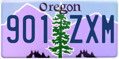 OR license plate 901ZXM