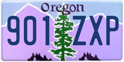 OR license plate 901ZXP