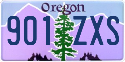 OR license plate 901ZXS