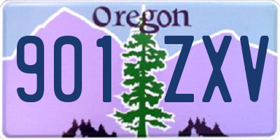 OR license plate 901ZXV