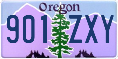 OR license plate 901ZXY