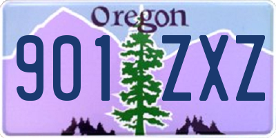 OR license plate 901ZXZ