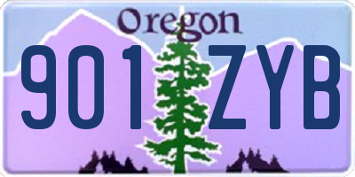 OR license plate 901ZYB