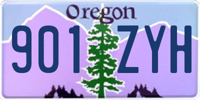 OR license plate 901ZYH