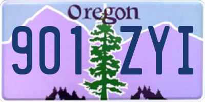 OR license plate 901ZYI