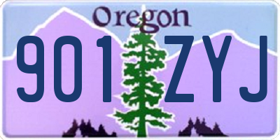 OR license plate 901ZYJ