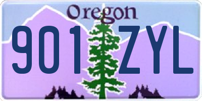 OR license plate 901ZYL