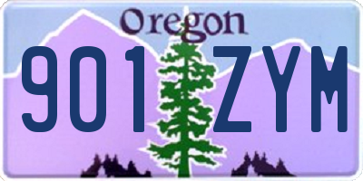 OR license plate 901ZYM
