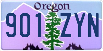 OR license plate 901ZYN