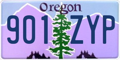 OR license plate 901ZYP